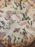 Flame Grilled Chicken Alfredo Pizza