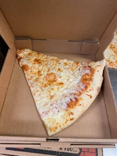 Thin Crust Cheese Pizza Slice