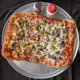 Sicilian Thick Crust Mobster Meat Pizza