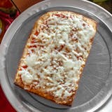 Sicilian Thick Crust Cheese Pizza Slice