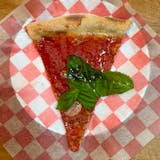 Vegan Red Pizza Slice