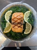 Grilled Salmon over sautéed spinach