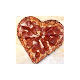 HEART SHAPED PIZZA - PEPPERONI