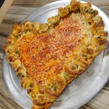 Heart Shape plain pizza with Garlic Knots