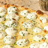 White Garlic Pizza Medium 14"
