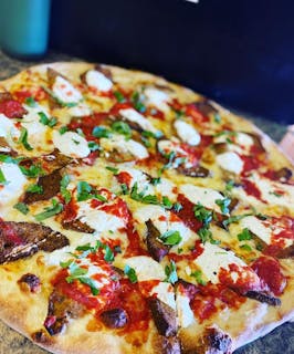 Eggplant Rollatini Pizza