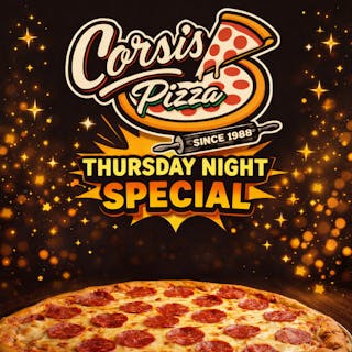 2 large pies and French Fries