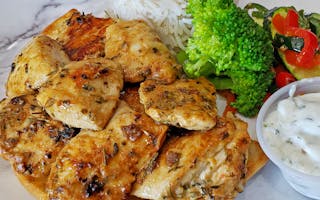 Chicken Souvlaki Platter