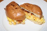 Scrambled Eggs & Bacon Sandwich Breakfast