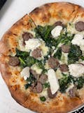 Burrata Sausage Broccoli Rob Pizza