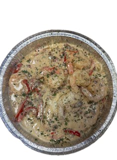 Chicken and Shrimp Carbonara Pasta