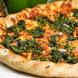 Palak (Spinach) Paneer Pizza