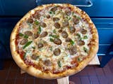 Sausage, Green Pepper & Onion Pizza