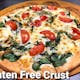 White Spinach Ricotta Gluten Free Crust Pizza