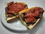 Grilled Steak & Bell Peppers Sandwich