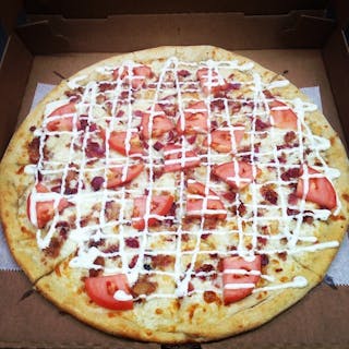 Tomato Bacon Ranch Pizza
