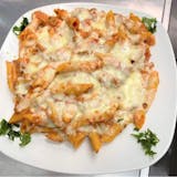 Baked Ziti with Meat Sauce & Ricotta Cheese