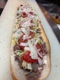 Cheesesteak Hoagie w lettuce tomato and onion