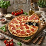 Thin Crust Pepperoni Pizza