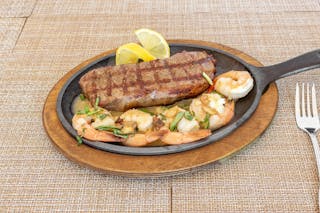 NY Skirt Steak with Shrimp