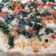 White Pizza with Spinach & Tomato