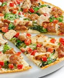 Thin Crust Dairy-Free Cheese Tuscan Chicken & Sausage Pizza