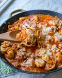 Spinach & Ricotta Tortellini with Sausage