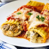 Manicotti with Marinara Sauce & Sausage