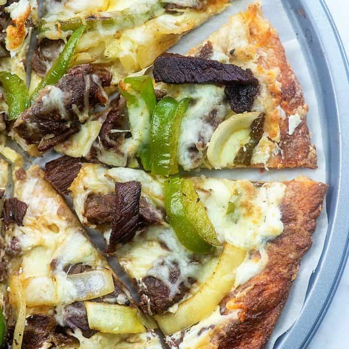 Philly Cheesesteak White Pizza