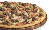 Gluten Free Impossible Artichoke Pesto Pizza