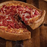 Create Your Own Deep Dish Pizza with Three Toppings