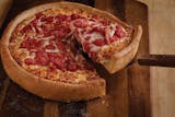 Create Your Own Deep Dish Pizza with Three Toppings