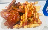 5 Whole Wings with Fries & Can of Soda Combo