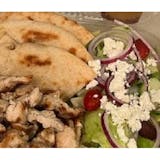 Grilled Chicken Pita Greek Salad Platter