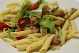 Penne with Escarole, Chicken & Hot Cherry Peppers