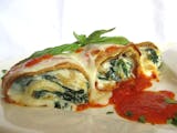 Eggplant Rolled with Spinach, Onions & Ricotta Cheese