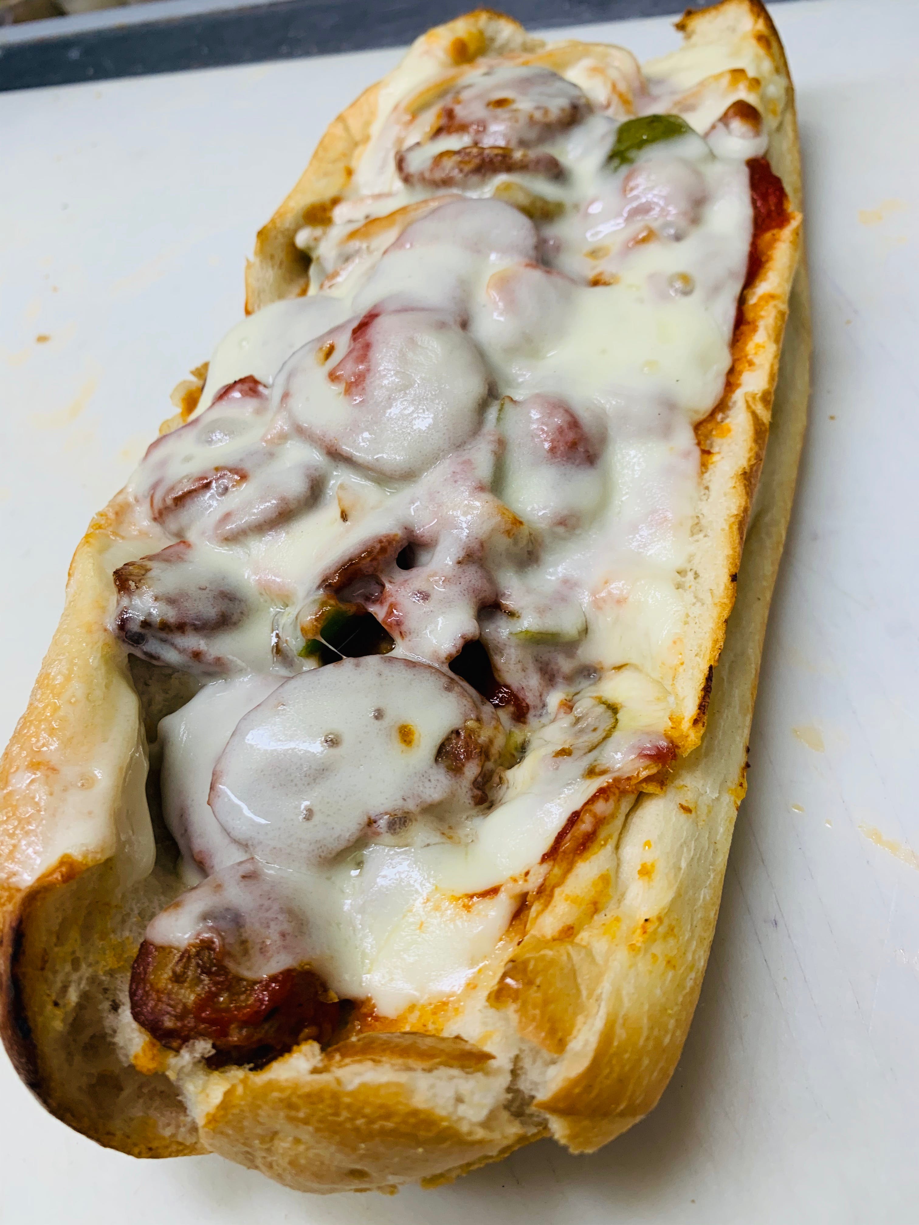 Sausage Parmigiana Hero