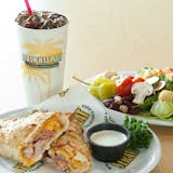 Hot Hat, Salad & Soda Lunch
