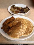 Golden Brown Pancake with Meat