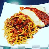Spaghetti with Eggplant Parm