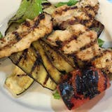 Grilled Eggplant & Zucchini with Grilled Chicken