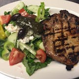 Grilled Pork Chops with Greek Salad Lunch
