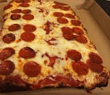 One Topping Sicilian Square Cheese Pizza