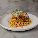 Spaghetti with Chicken Parmigiana