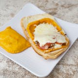Plain Beef Patty with Cheese & Coco Bread