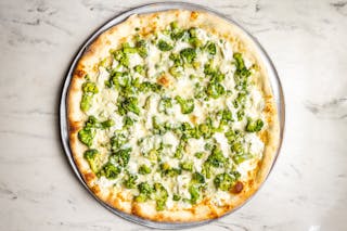White Pizza with Broccoli