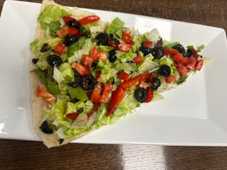 Gourmet Salad Pizza Slice