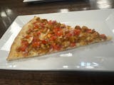 Chicken Tomato Bruschetta Pizza Slice