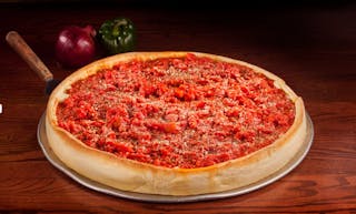 Chicago Style Pan Cheese Pizza