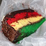 Italian Rainbow Cake Slice